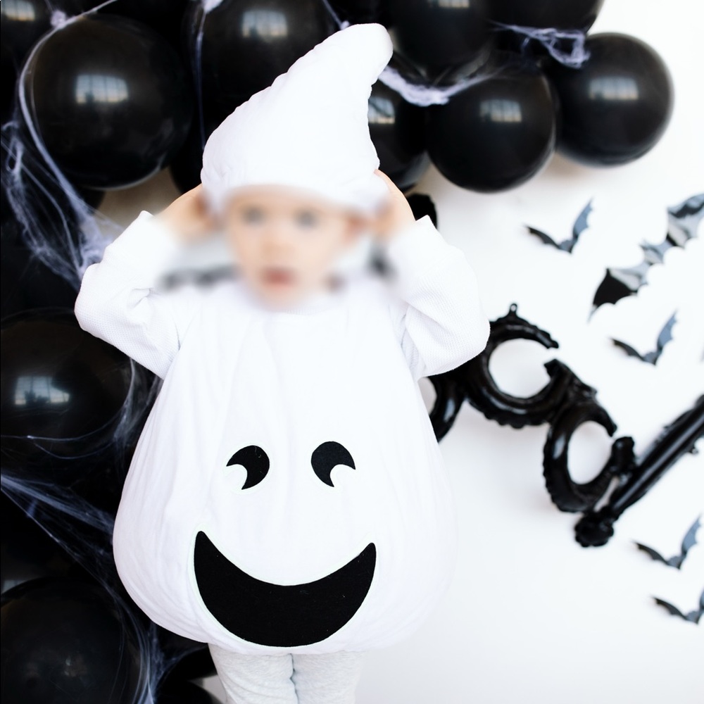 Pottery barn kids glow in the dark puffy ghost toddler costume